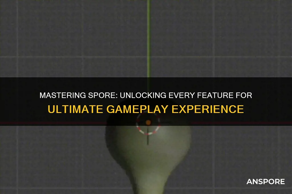 how to unlock all features in spore