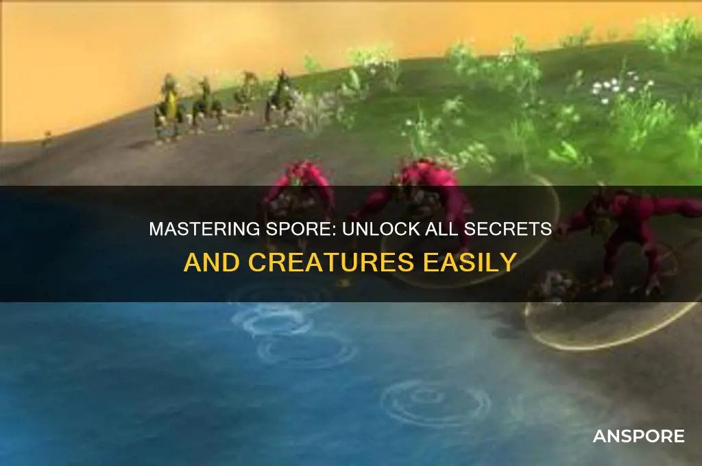 how to unlock all in spore