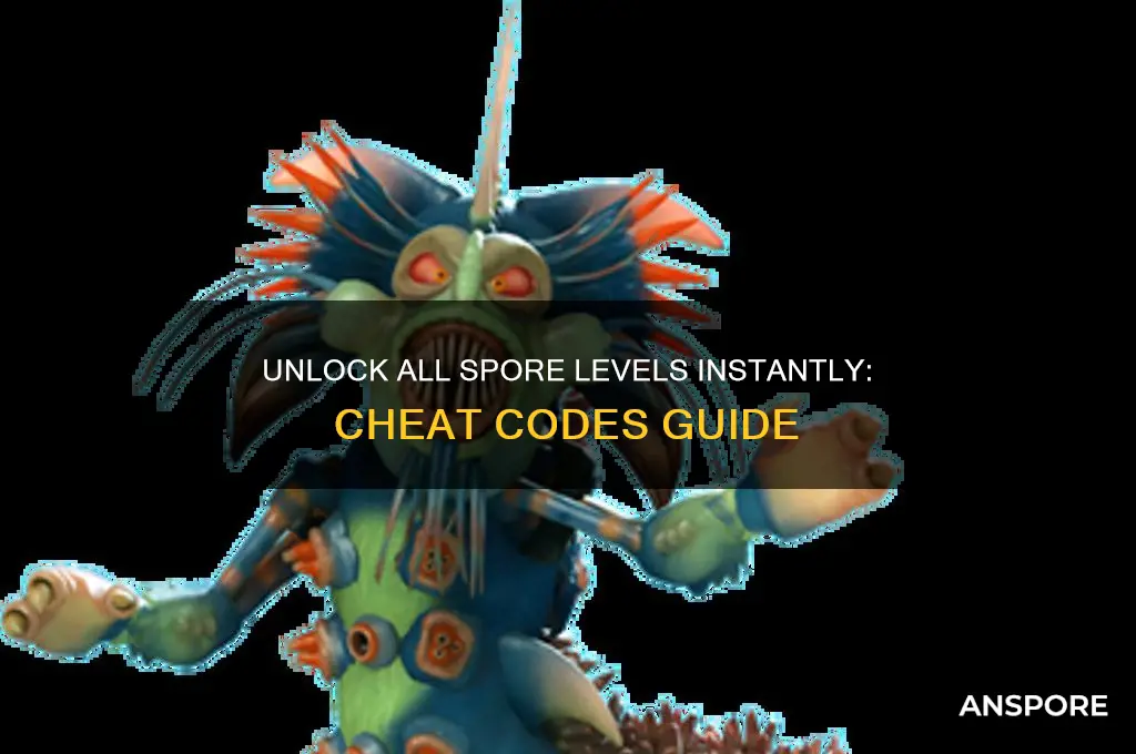 how to unlock all levels in spore with cheat codes