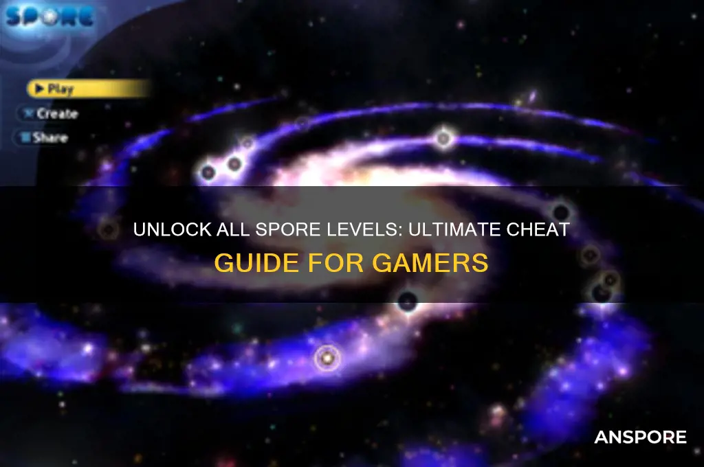 how to unlock all spore levels cheat