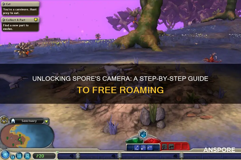 how to unlock camera in spore