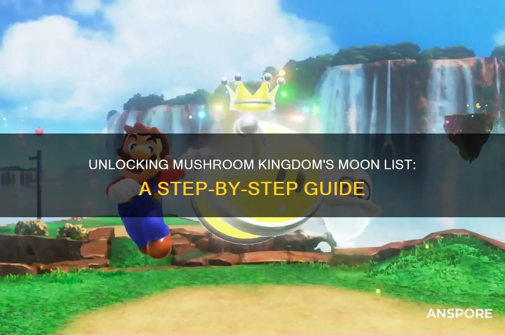 how to unlock the moon list for mushroom kingdom