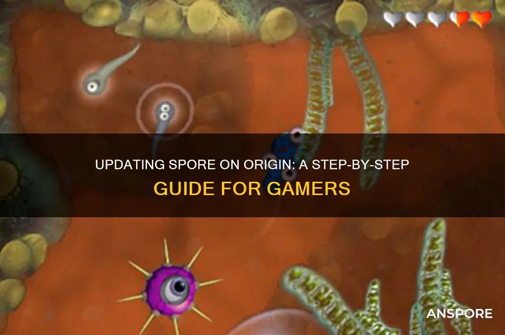 how to update spore on origin