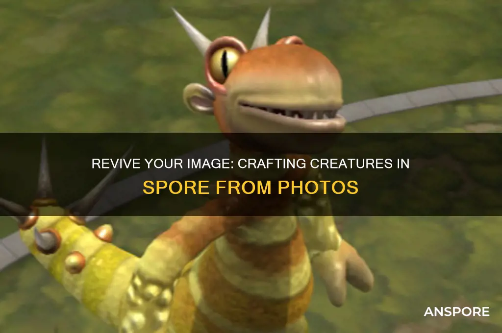how to use a creature from an image in spore