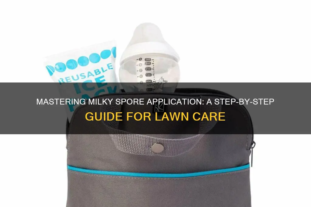 how to use a milky spore applicator