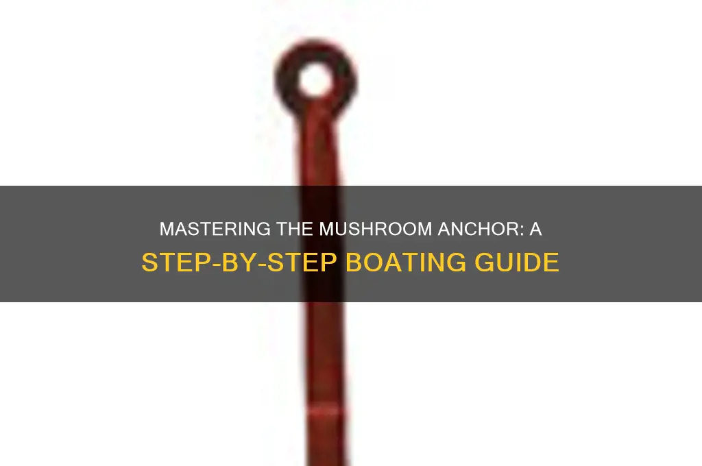 how to use a mushroom anchor