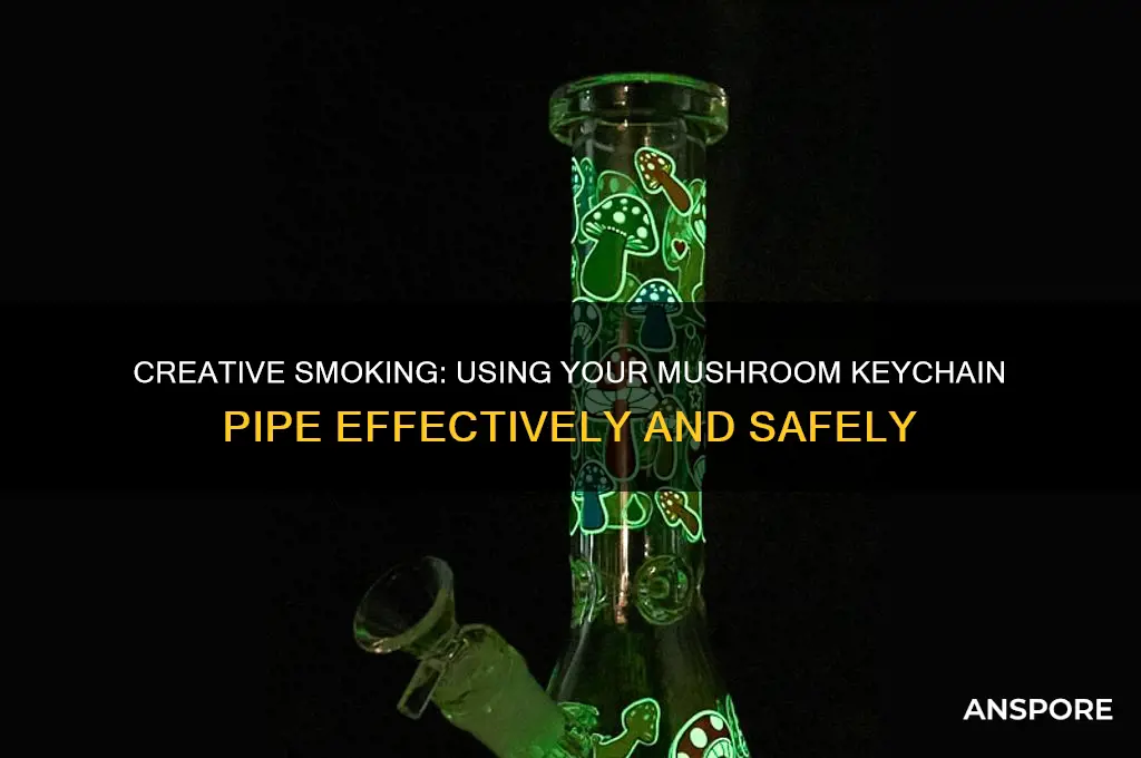 how to use a mushroom keychain pipe