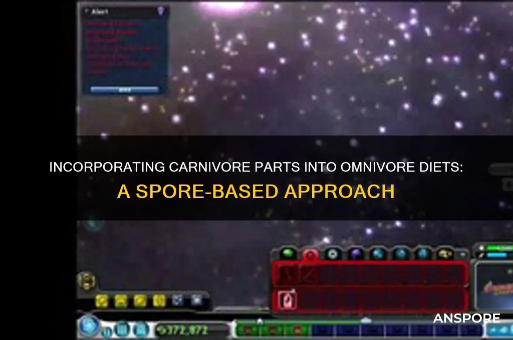 how to use carnivore parts as an omnivore spore