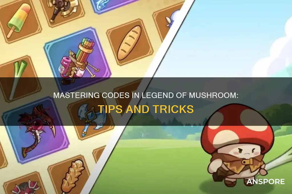 how to use codes in legend of mushroom