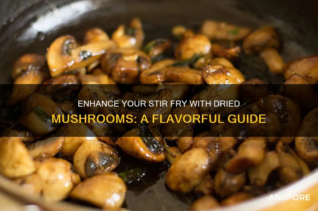 how to use dried mushrooms in stir fry