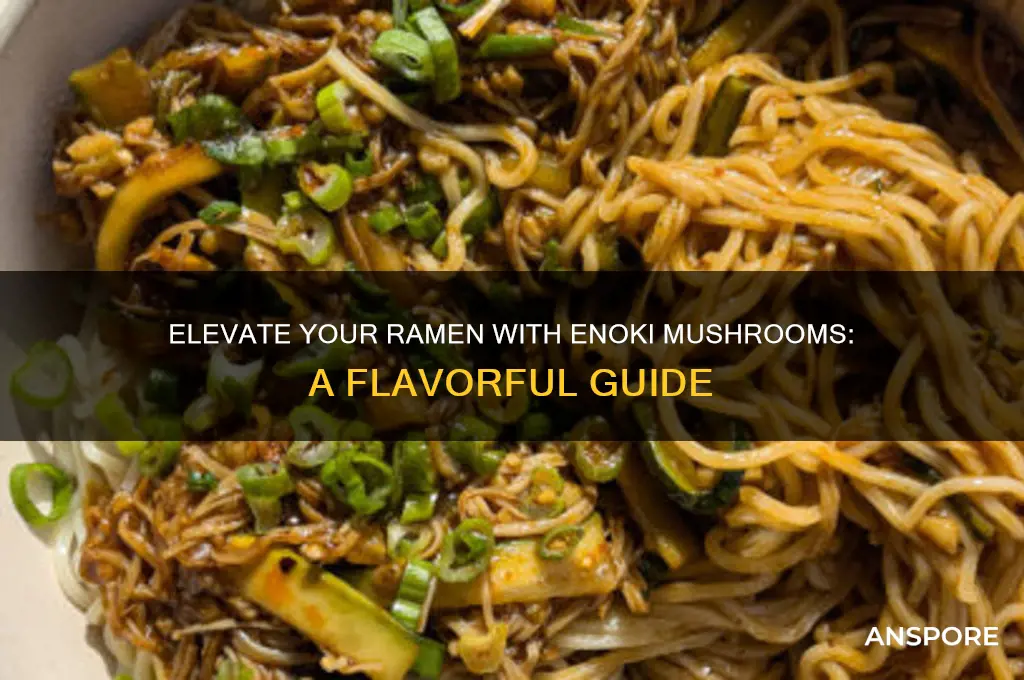 how to use enoki mushrooms in ramen