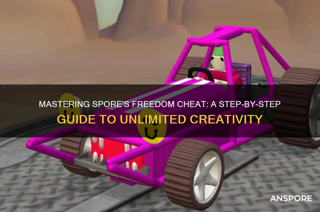 how to use freedom cheat in spore