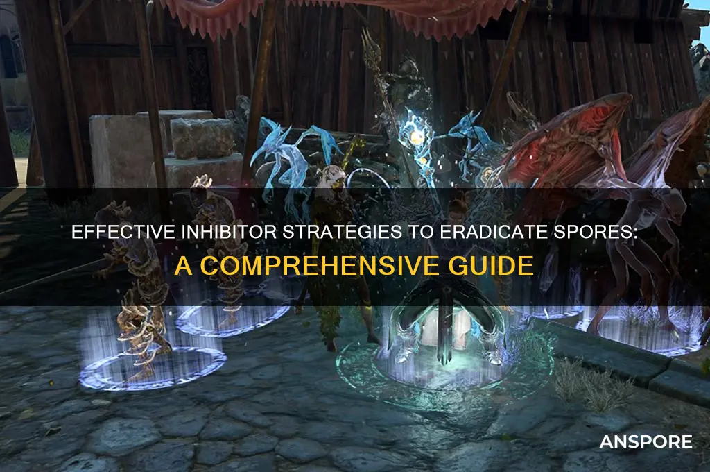 how to use inhibitors to destroy spores