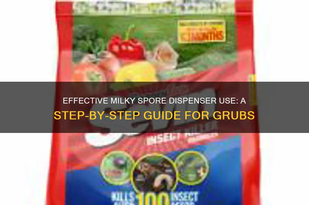 how to use milky spore dispenser