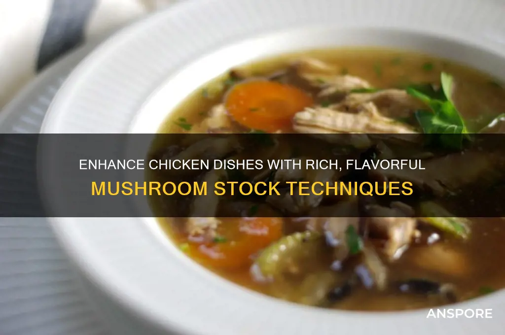 how to use mushroom stock to make chicken