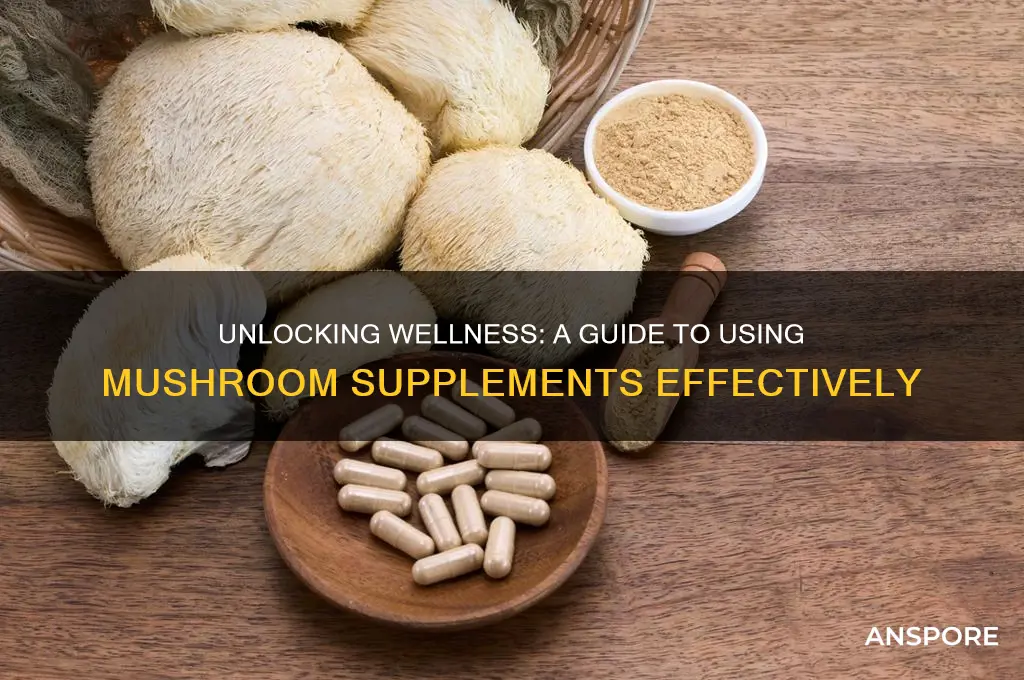 how to use mushroom supplements