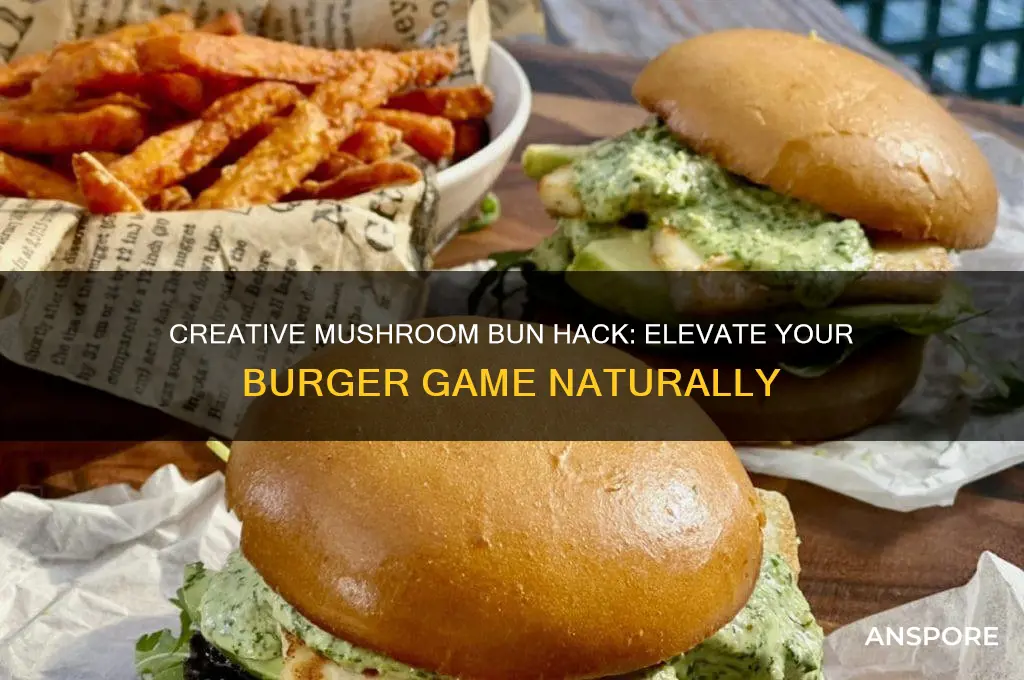 how to use mushrooms as hamburger buns