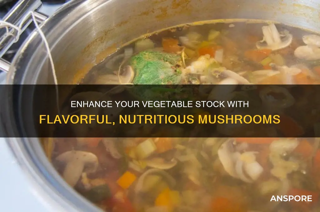 how to use mushrooms in vegetable stock