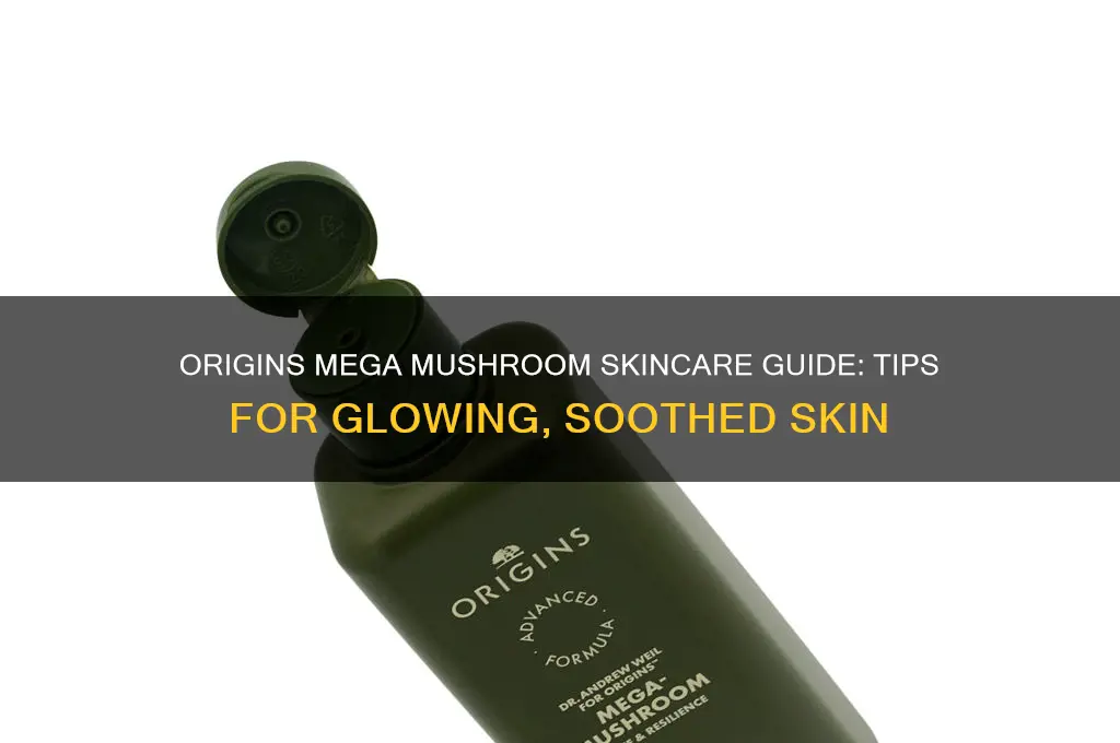 how to use origins mega mushroom products