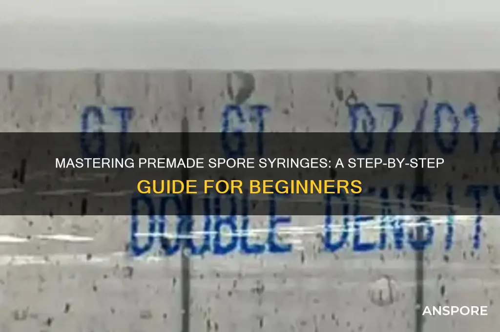 how to use premade spore