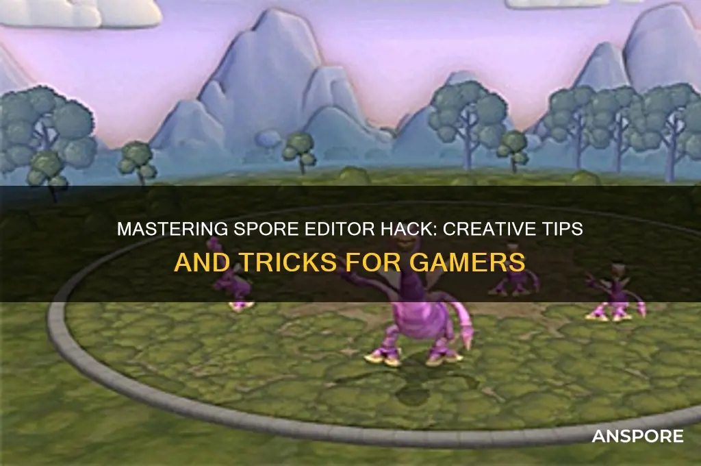 how to use spore editor hack