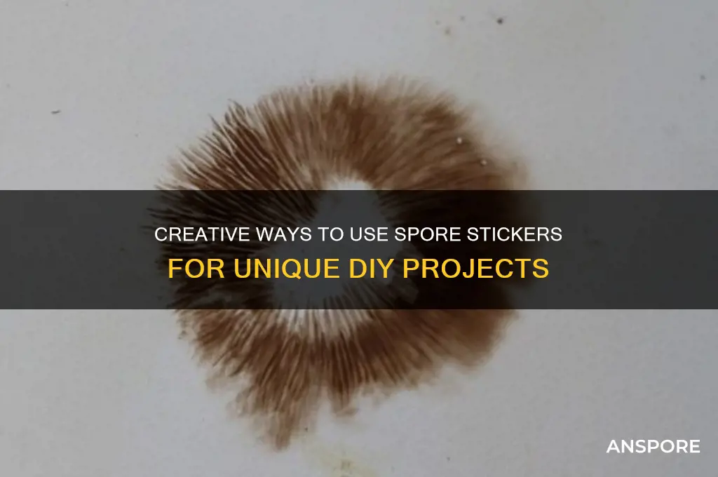 how to use spore stickers