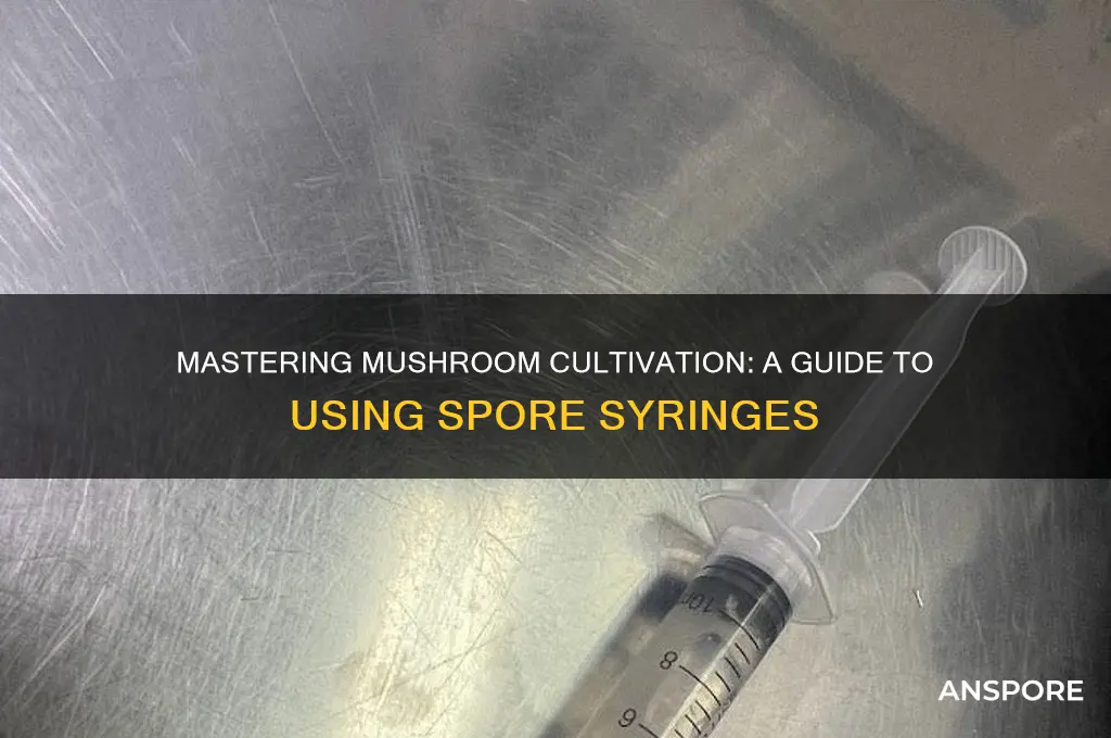 how to use spore syringe to grow