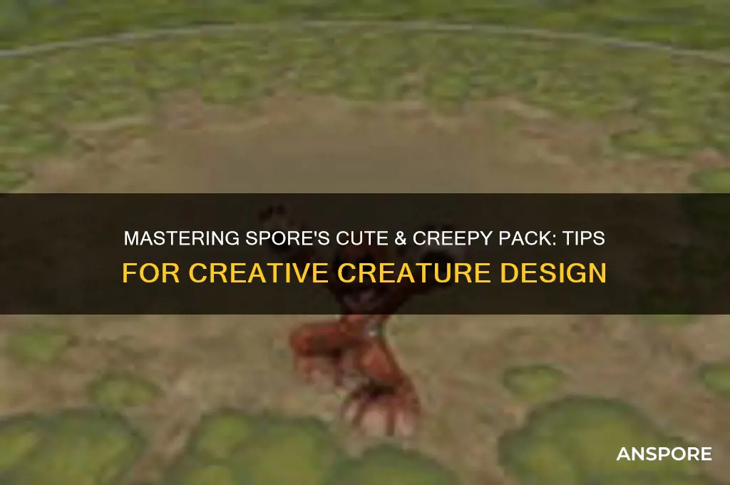 how to use the cute and creepy pack for spore