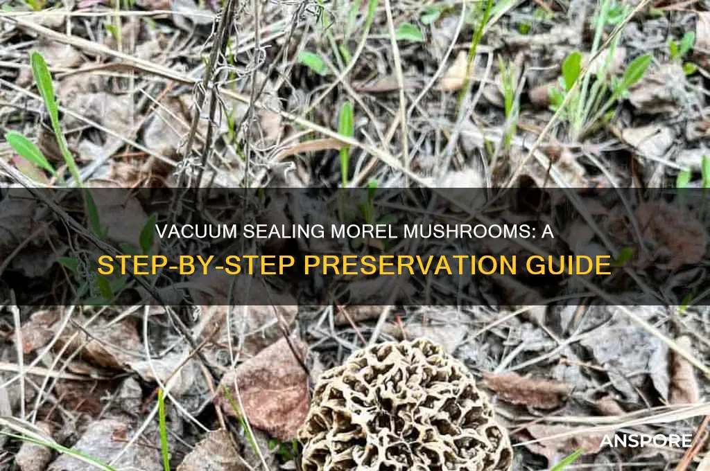 how to vacuum seal morel mushrooms