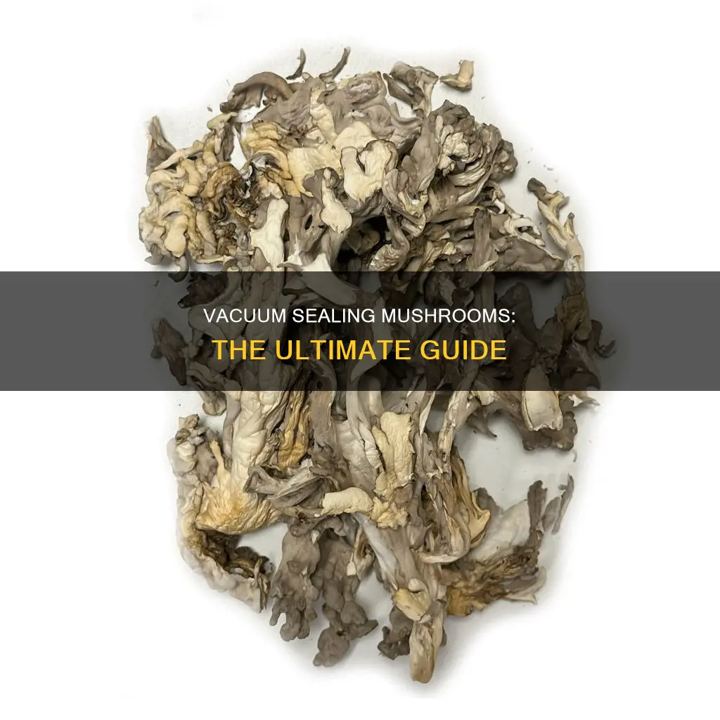 how to vacuum seal mushrooms