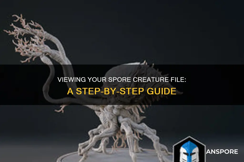 how to veiw your spore creature file