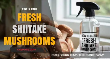 Properly Cleaning Fresh Shiitake Mushrooms: A Simple Step-by-Step Guide