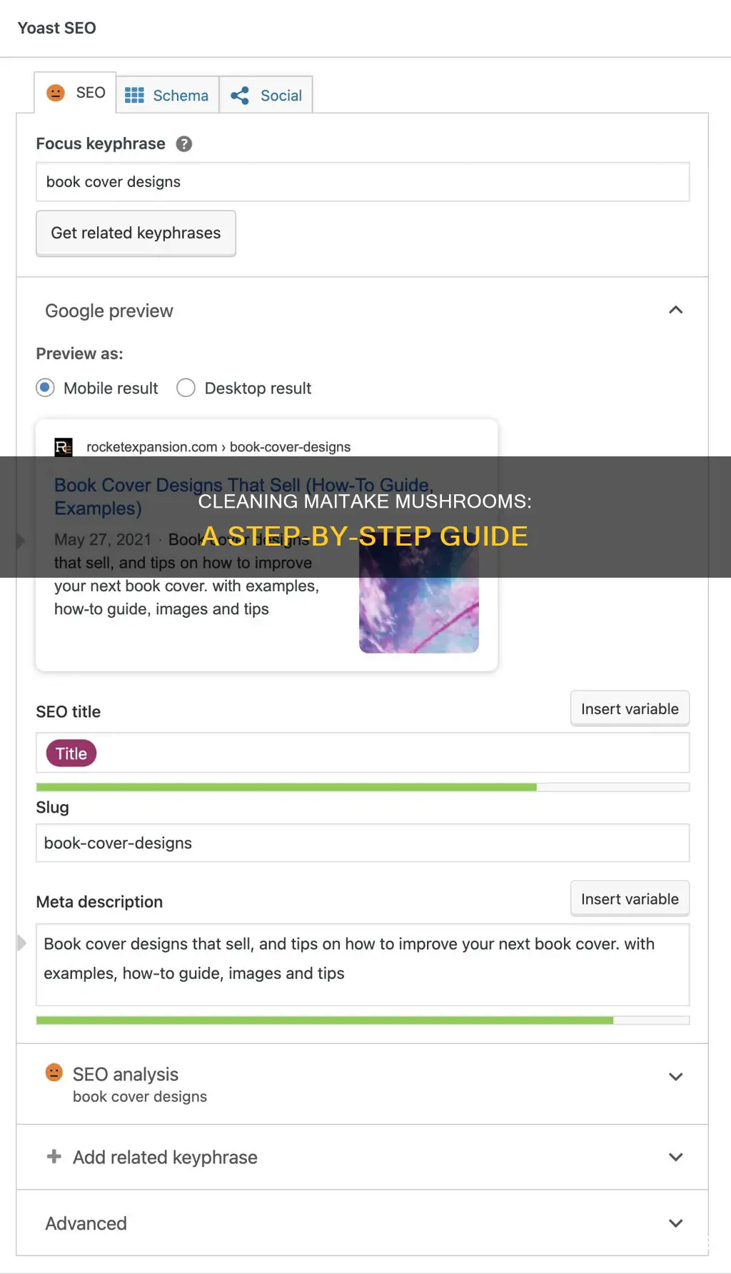how to wash maitake mushrooms