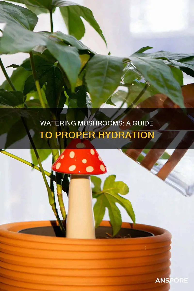 how to water mushrooms