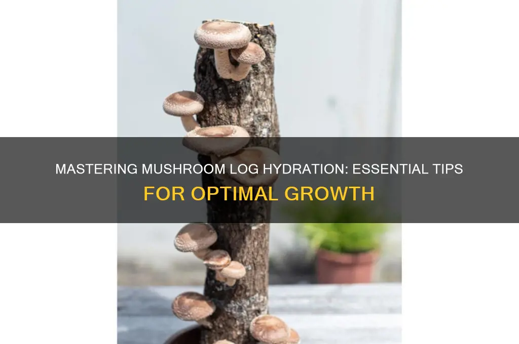 how to water my mushroom log
