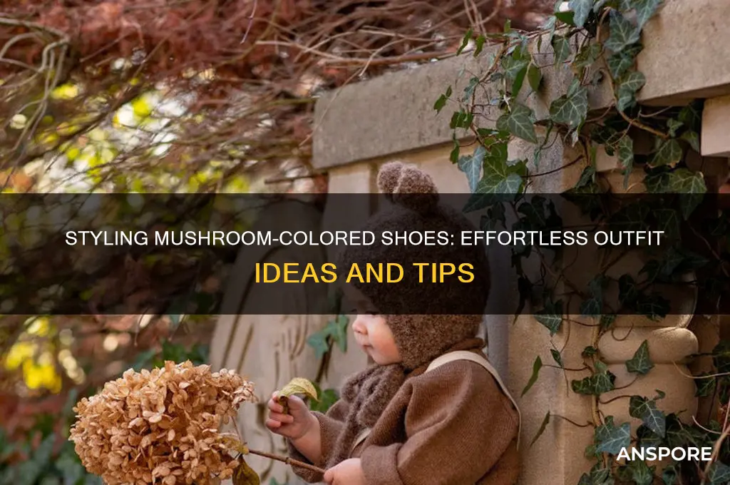 how to wear mushroom coloured shoes