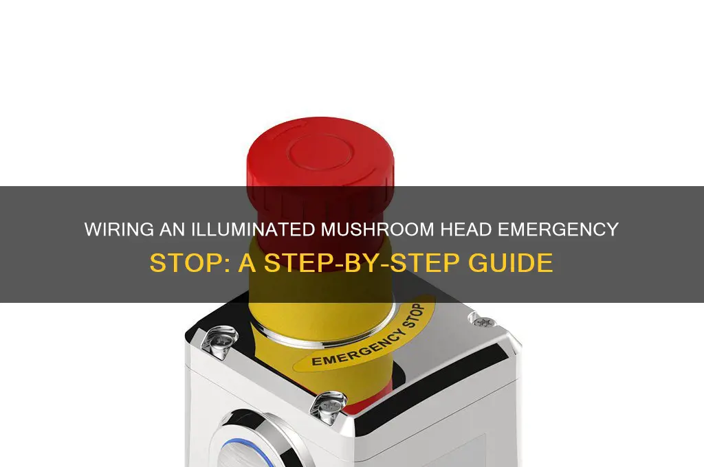 how to wire an illuminated mushroom head emergency stop