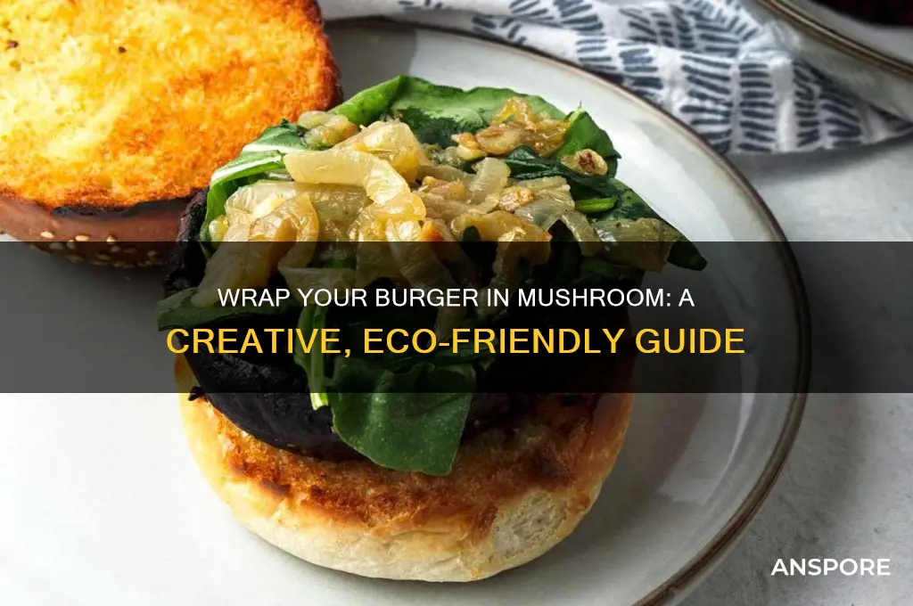 how to wrap a burger in mushroom