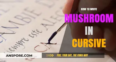 Mastering Cursive: A Step-by-Step Guide to Writing 'Mushroom' Elegantly