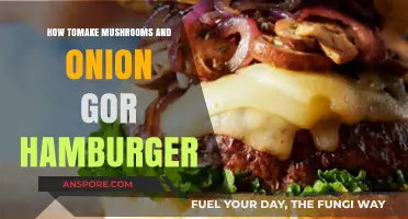 Sizzling Mushroom and Onion Topping: Elevate Your Hamburger Game