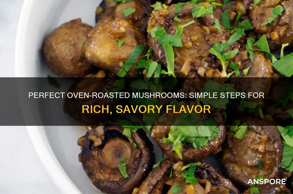 how top cook mushroom ion th oven