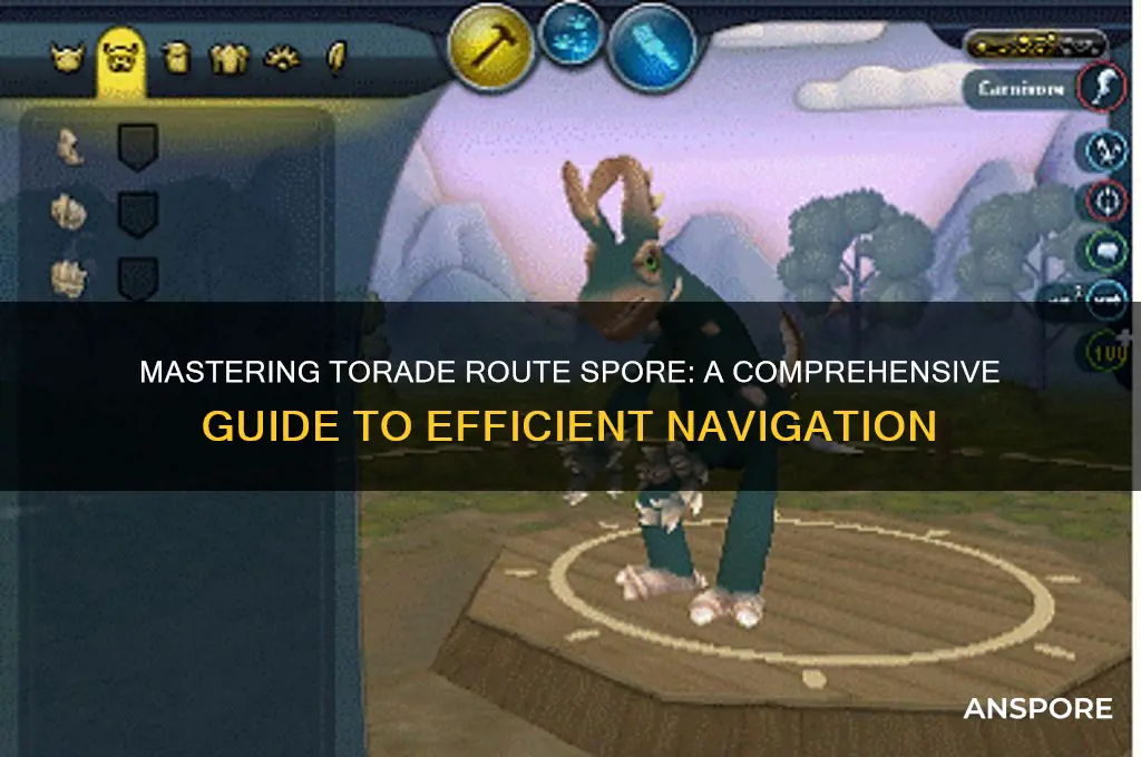 how torade route spore