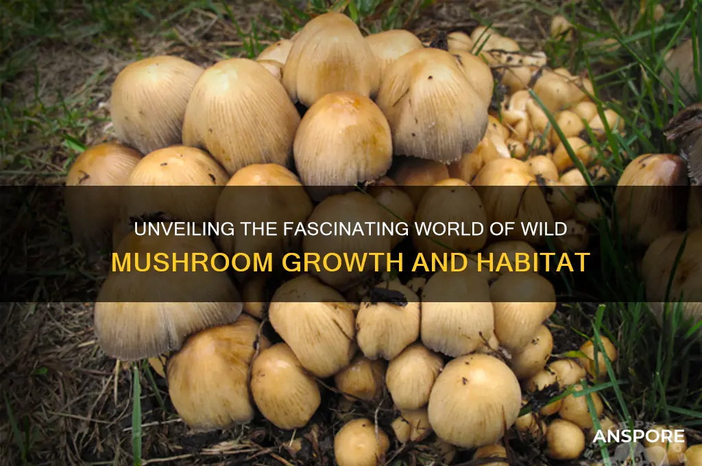 how wild mushrooms grow