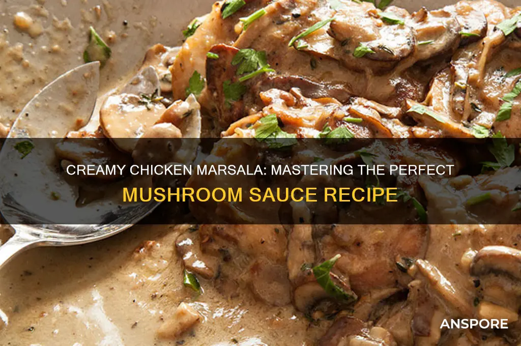 how yo make th rmatsala mushroom sauce for chicken marsala
