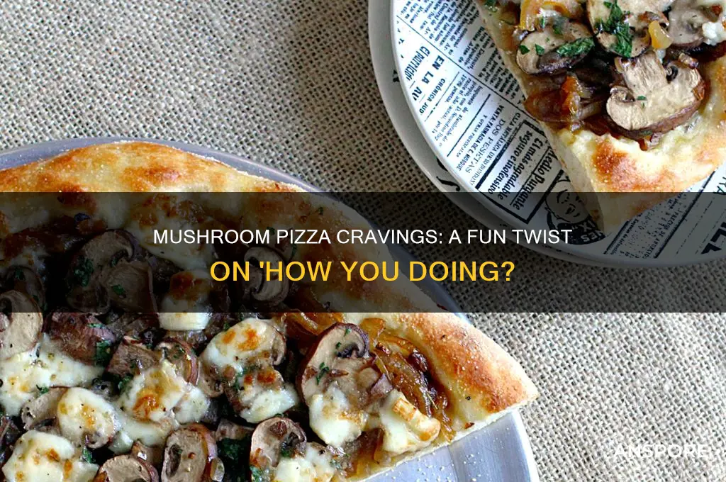 how you doing can i get a mushroom pizza