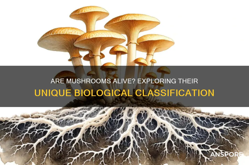 is a mushroom a living thing
