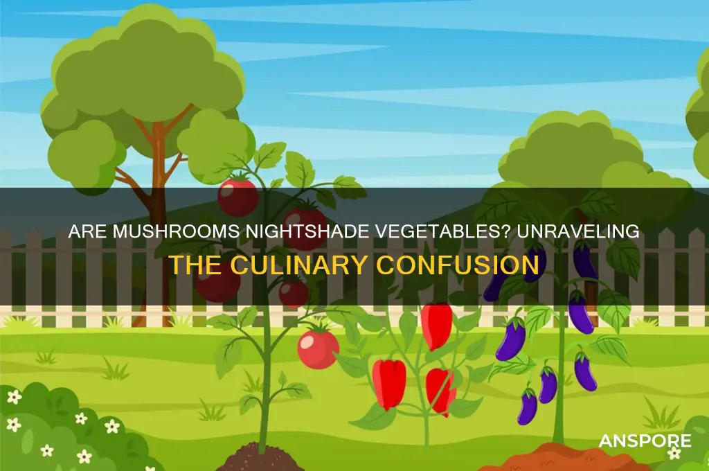is a mushroom a nightshade vegetable