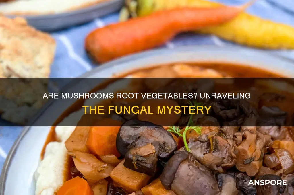 is a mushroom a root vegetable