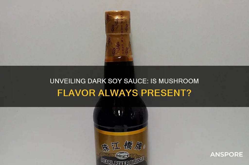 is all dark soy sauce mushroom flavored