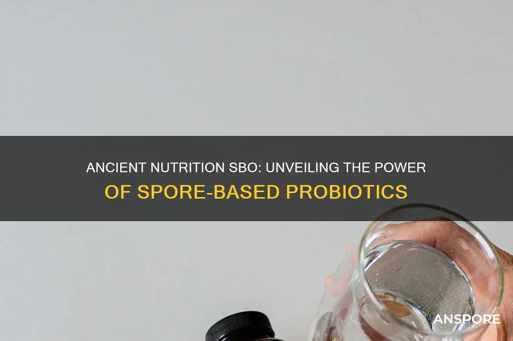 is ancient nutriy tion sbo a spore probiotic